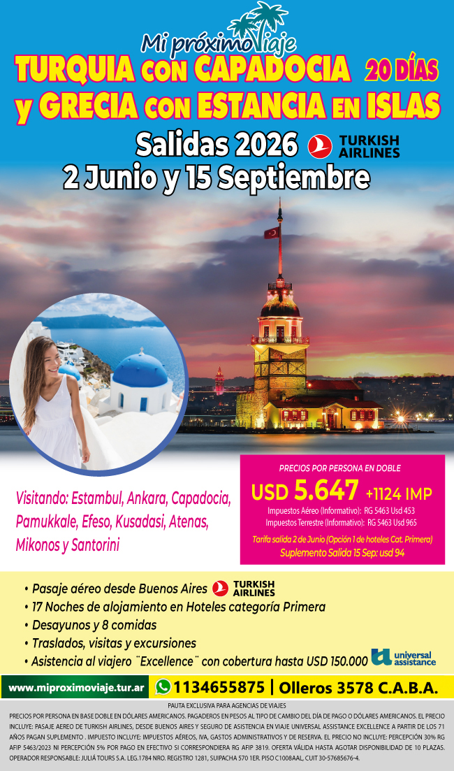 TURQUIA CON CAPADOCIA & GRECIA CON ESTANCIA EN ISLAS